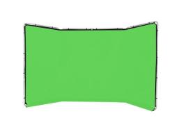  - - 9857622 LL LB7622 - Fondale panoramico in tessuto 4 mt. verde chromakey
