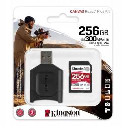  - - - 9305015 SDXC 256Gb React Plus SDR2 + MLP Card Reader for SD Kingston