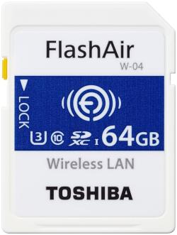  - - - 9912550 SDXC 64Gb UHS–I Flashair Speed Class 3 - WI-FI - LAN - classe 10 - Toshiba